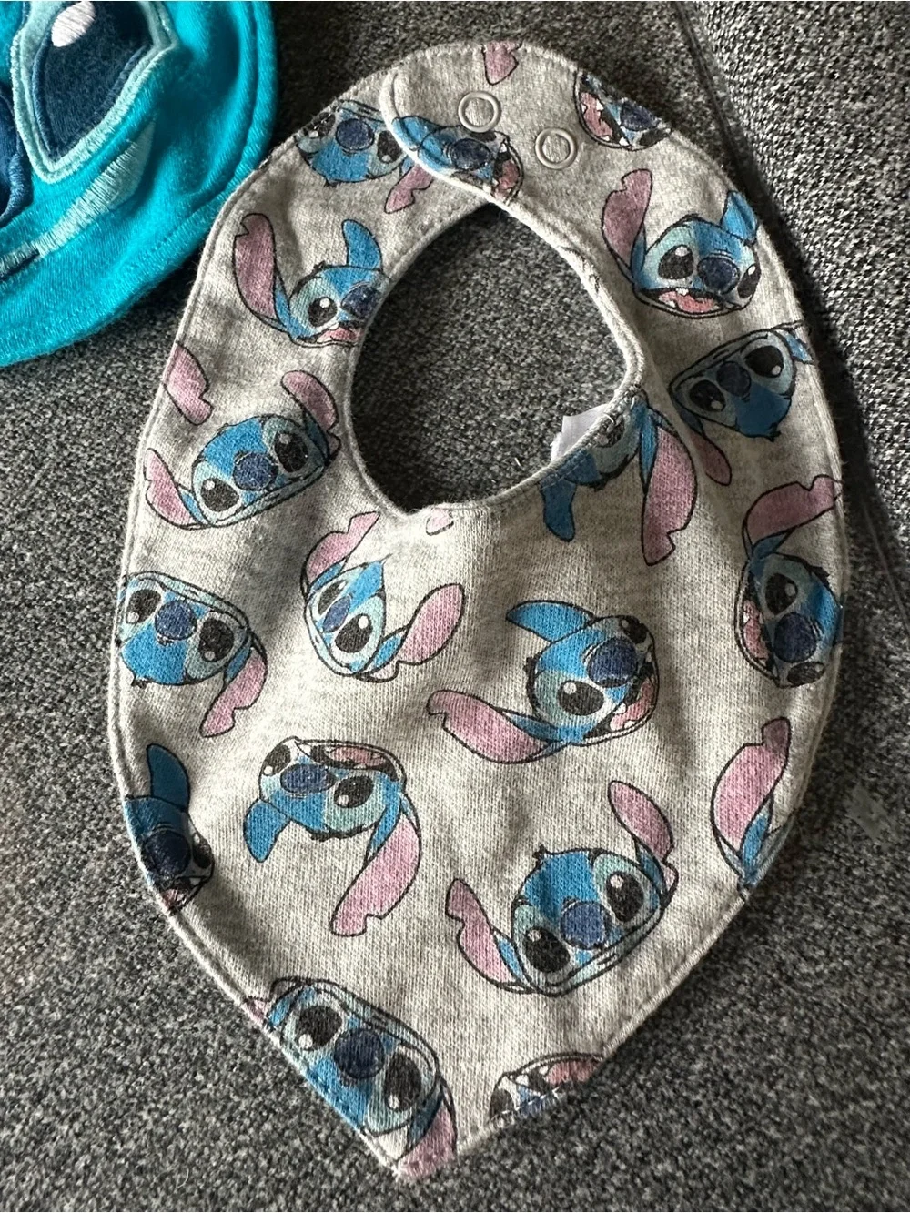 Disney Stitch Bibs 0-3 Months Snap Buttons